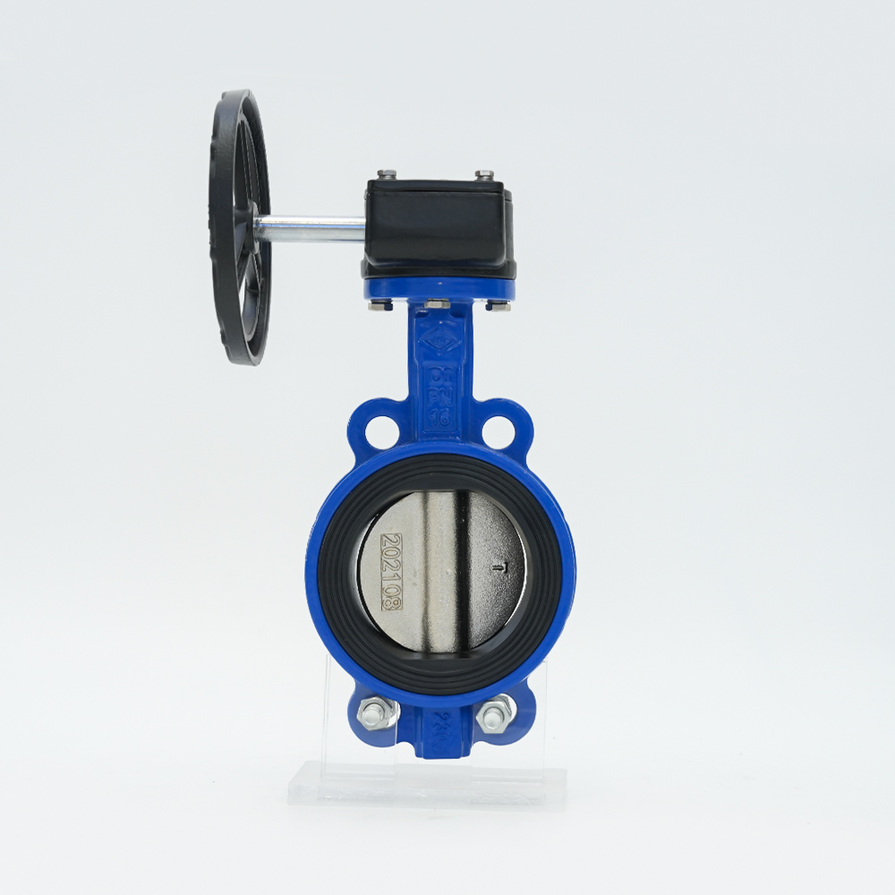 Valvola a farfalla wafer a turbina D371X-16Q Valvola a farfalla wafer a turbina D371X-16Q