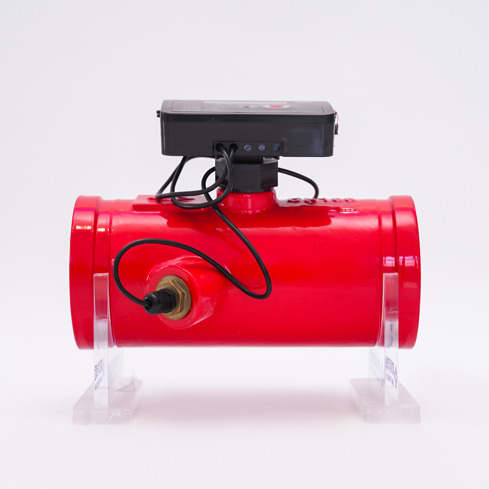 Misuratore di portata ad ultrasuoni con flangia e scanalatura